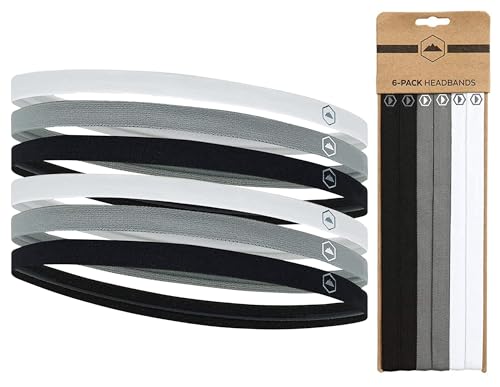 Thin Elastic Headbands, Sports Headbands for Women & Men, Workout Headbands,Running Headband,Soccer Headband, Mens Headband