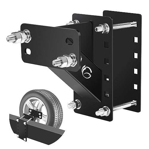 GADFISH Spare Tire Carrier,Spare Tire Mount Boat Trailer Carrier Bracket,Heavy Duty Lock Holder,Fits 4 & 5 & 6 Lugs Trailer Wheels on 4', 4.5'', 4.75'', 5'' and 5.5'' Bolt Patterns,Holds up to 150 Lbs