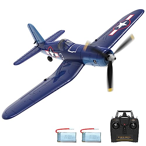 VOLANTEXRC Remote Control Plane F4U Corsair 4-CH RC Plane, WWII RC Airplane Easy to Control with Xpilot Stabilizer & One-Key Aerobatic Perfect for Beginners, Adults (761-8 RTF)