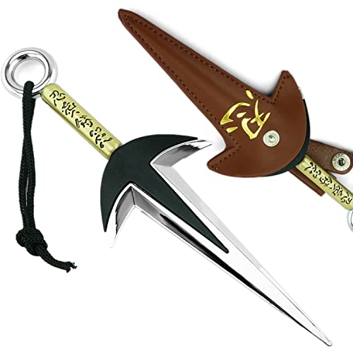 DBKJ 7.09inch Anime Kakashi Namikaze Minato Kunai Cosplay Sword Action Figure Weapon Sword Collection Gift Simulation Ninja Kunai Kids Toys(Grey)