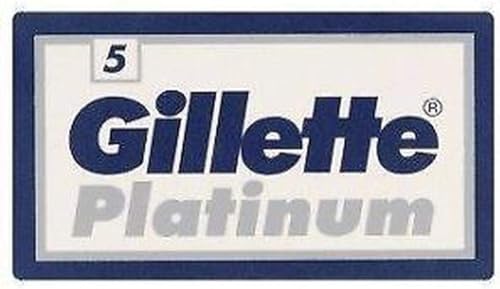 25 Gillette Platinum Double Edge Razor Blades Made in Russia