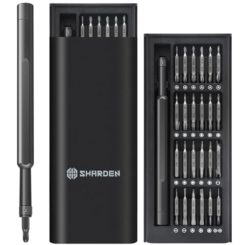 SHARDEN Precision Screwdriver Set 49 in 1 Small Screwdriver Set Magnetic Repair Tool Kit for Laptop, iPhone, Cell Phone, PC, MacBook, Tablet, Computer, PS5, PS4, Xbox, Electronic, Glasses, Watch