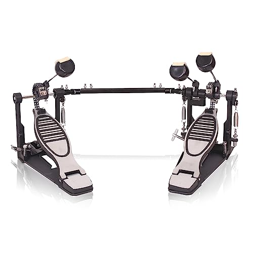 Ktaxon Double Bass Drum Pedals, Double Chain Drum Step on Hammer for Drum Set and Electronic Drums