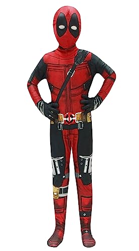 Koveinc Unisex Superhero Bodysuit Halloween Cosplay Costumes Kids 3D Style M