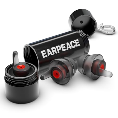 EARPEACE Moto - Motorcycle Ear Plugs Wind Noise Protection - Reusable Motorcycle Earplugs - Comfortable Ear Plugs for Motorcycle Riding with High Fidelity Filter Noise Canceling Up to 26dB