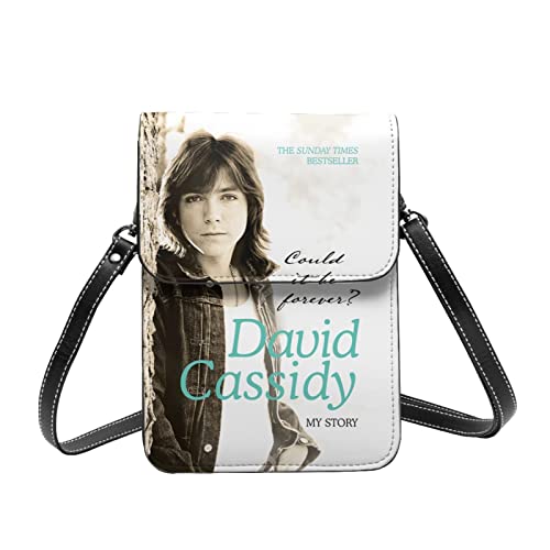David Cassidy Small Cell Phone Purse Shoulder Bags Cell Phone Purse Clutch Handbag