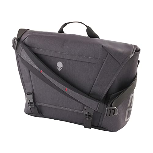 Mobile Edge Elite Gaming Laptop Messenger Bag for Men and Women, Specifically Designed for and Compatible with Alienware Area-51m Gaming Laptops, Travel Computer Bag, Lightweight, 20L, Gray