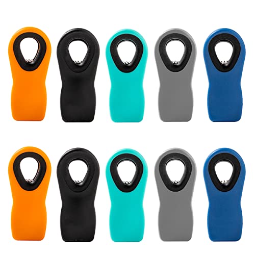 Chip Clips Bread Clips Bag Clips Magnetic Clips Chip Clip Chip Clips Bag Clips Food Clips Clips for Food Packages Chip Bag Clip (10pcs Colored)