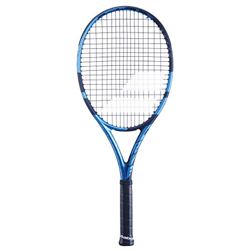 Babolat Pure Drive 107 Tennis Racquet - Strung with 16g White Babolat Syn Gut at Mid-Range Tension (4 3/8' Grip)