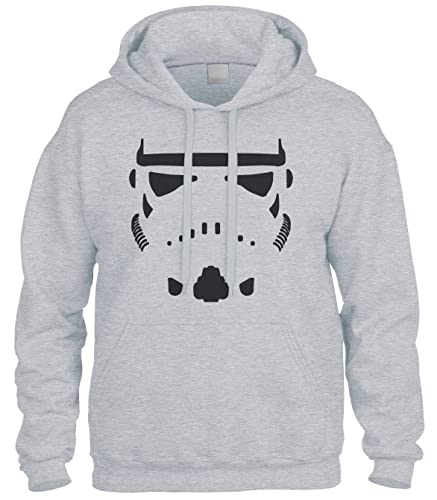 Cybertela Storm Trooper Stormtrooper Helmet Sweatshirt Hoodie Hoody (Light Gray, X-Large)