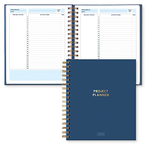 S&O Project Management Planner - Work Organizer Notebook - Project Planner Notebook - Project Manager Notebook - Project Notebooks for Work - Project Management Notebook - 200 Pages, 8.25' x 9.3”