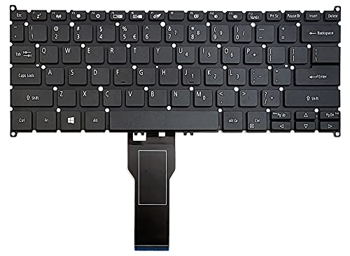 laptoppartshub Replacement Keyboard for Acer Spin SP513-52N SP513-52N-31LM SP513-52N-33H7 SP513-52N-50XR SP513-52N-52PL SP513-52N-54SF SP513-52N-56CR SP513-52N-58WW
