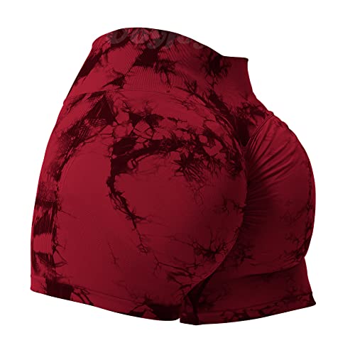 VOYJOY Women Workout Shorts 3.6' Scrunch Butt Lifting Gym Shorts Seamless Yoga Biker Shorts