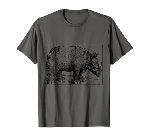 Rhinoceros / Rhino by Albrecht Durer Art T-Shirt Tee Shirt