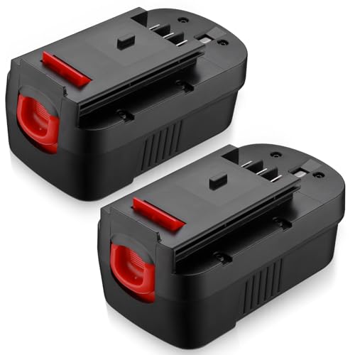 Powerextra 2 Pack 4.0Ah 18Volt HPB18 Replacement Battery Compatible with Black and Decker HPB18 HPB18-OPE 244760-00 A1718 FS18FL FSB18 Firestorm Black & Decker 18 Volt Battery