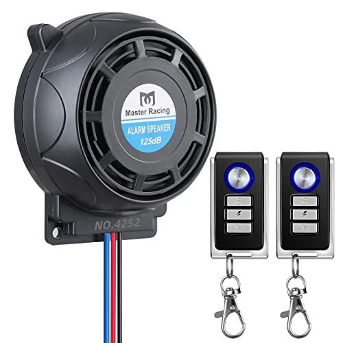 Rupse Motorcycle Alarm System Security Anti Theft Prevention, Bike Alarms for Ebikes, Scooter Alarm, Alarma para Motocicleta, Super Sensitive Motorcycle Alarm with 2pcs Remote