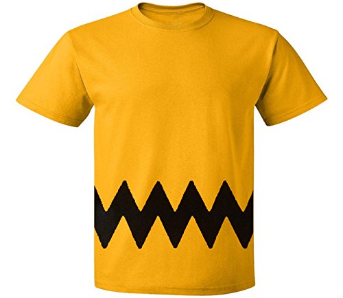 Custom Kingdom Mens Peanuts Charlie Brown T-Shirt (Large)