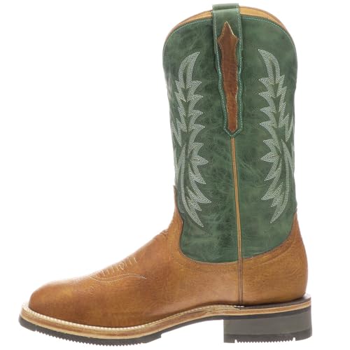 Lucchese Bootmaker Men's Rudy Western Boot Cognac/Green 10 D US