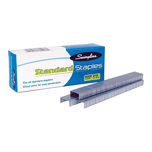 Swingline Staples, Standard Staplers for Desktop Staplers, 1/4' Length, 210/Strip, 5000/Box (35108)