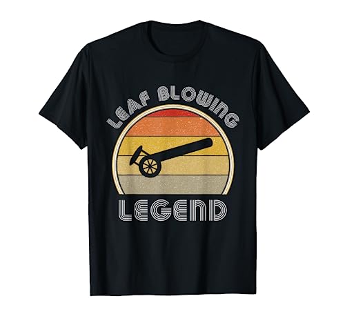 Leaf Blower Legend Funny Lawn Care For Men Landscaping Retro T-Shirt