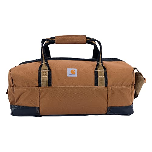 Carhartt Essential Classic Duffel, Heavy-Duty Gear Bag for Jobsite, Gym, & Travel, Brown, 35L