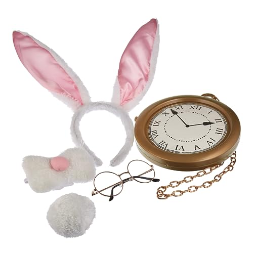Hauntlook Alice in Wonderland Costume Accessories - White Rabbit Bunny Ears