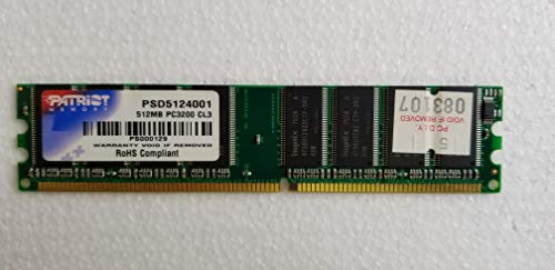 PATRIOT Signature DDR 512MB CL3 PC3200 (400MHz) DIMM