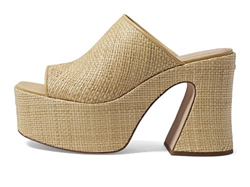 Coach Bobi Straw Platform Sandal Natural 8.5 B (M)