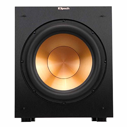 Klipsch R-12SW Powerful Deep Bass Front Firing 12' Copper-Spun Driver 400W Digital Power Subwoofer 14' X 18.5' X 16'