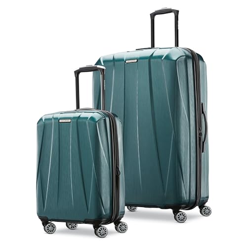 Samsonite Centric 2 Hardside Expandable Luggage with Spinners, Emerald Green, 2-Piece Set (20/28)