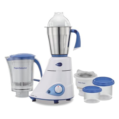 Preethi Blue Leaf Platinum 550 Watts 3 Jar Indian Mixer Grinder 110 Volts