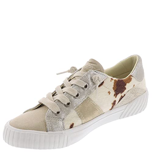 Blowfish Malibu Wave Cream Spots Pony/Anny/Ice Microsuede/Gold 8 M