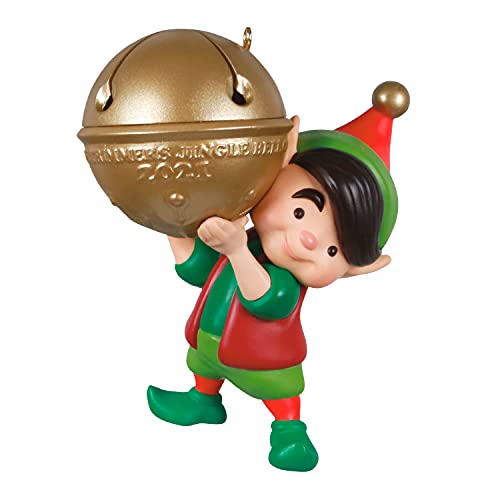 Hallmark Keepsake Christmas Ornament, Year Dated 2021, North Pole Tree Trimmers Jingle Bell Elf