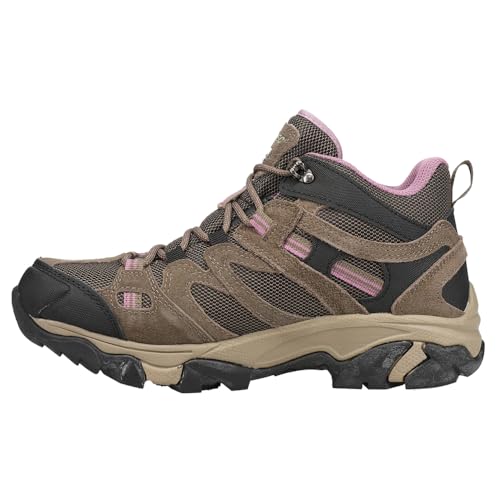 HI-TEC Apex Lite Mid WP Waterproof Hiking Boots for Women, Lightweight Outdoor and Trail Shoes - Tan, 7.5 Medium