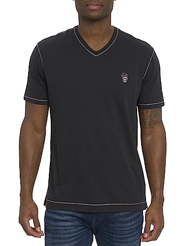 Robert Graham Designs Men's Damien S/S, Black, 2XLARGE