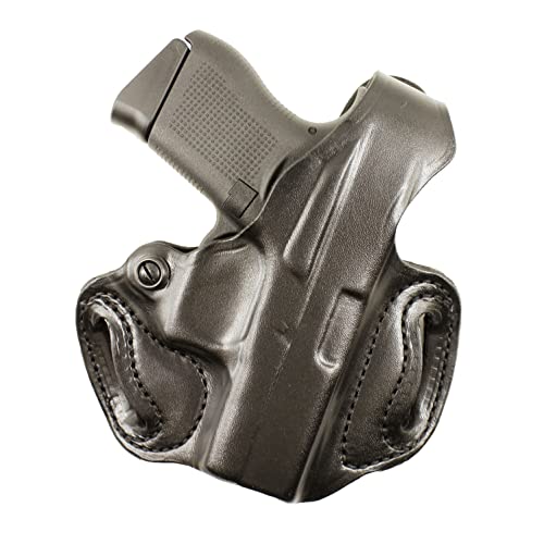 DeSantis Thumb Break Mini Slide Holster, Outside The Waistband Gun Holster, Fits Glock 43, Glock 43X, and Glock 48, Adjustable Tension Device, Right-Hand Draw, Black
