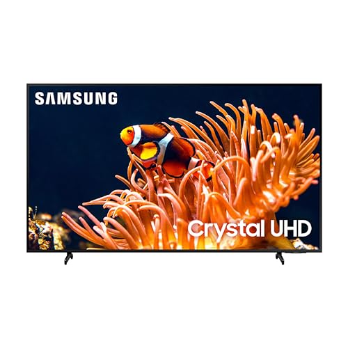 SAMSUNG 65-Inch Class 4K Crystal UHD DU8000 Series HDR Smart TV w/Object Tracking Sound Lite, Motion Xcelerator, Ultra Slim Design, Gaming Hub, Alexa Built-in (UN65DU8000, 2024 Model)