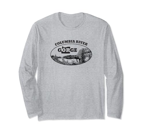 Columbia River Gorge Oregon Outdoor Adventure Hiker Gear PNW Long Sleeve T-Shirt