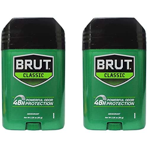 BRUT Deodorant Stick Classic Fragrance 2.25 oz (Pack of 2)