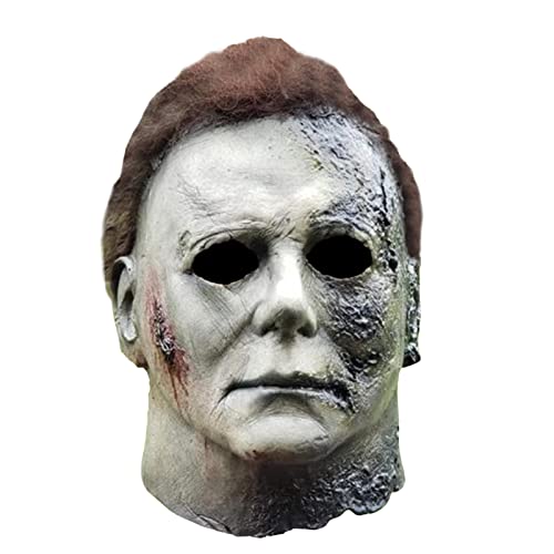 Xambop Halloween Scary Mask 2021 Halloween Horror Cosplay Scary Black Halloween Mask.