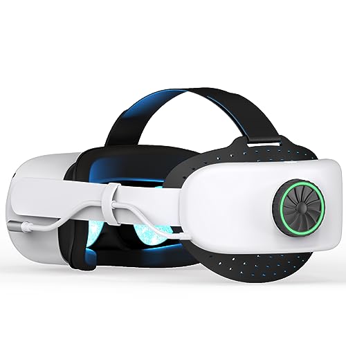 BUSQUEDA Elite Strap with Battery for Oculus Quest 2, 8000mAh Extend 7hrs Playtime,Fast Charging VR Power,Counter Balance&Adjustable Head Strap for Enhanced Support and Comfort in VR