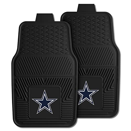 FANMATS - 8274 NFL Dallas Cowboys Vinyl Heavy Duty Car Mat,Set of two, 18'x27'