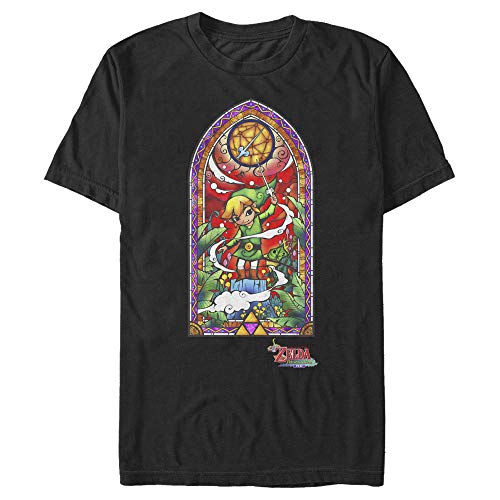 Nintendo Men's T-Shirt, Black, Large