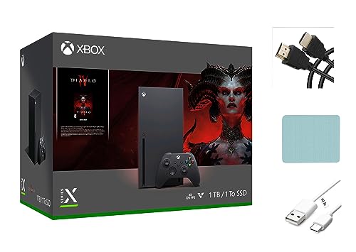 Microsoft Xbox Series X – Diablo IV Bundle, 1TB SSD Video Gaming Console with One Xbox Wireless Controller + Accessories