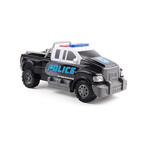 Mighty Fleet Rescue Force 12' Police Pickup Truck Toy with Realistic Lights & Sounds, Durable Construction and Batteries Included, Ages 3+