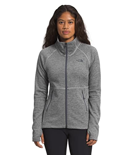 THE NORTH FACE Women's Canyonlands Full Zip Hooded Sweatshirt (Standard and Plus Size), TNF Medium Grey Heather 1, X-Small