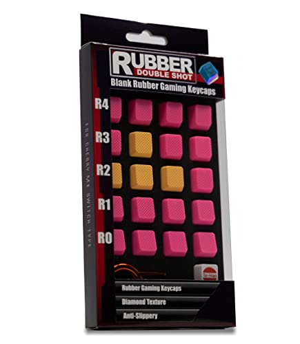 Tai-Hao Blank Rubber Gaming Keycaps : Blank No.2 Compatible with All MX Types Keyboards