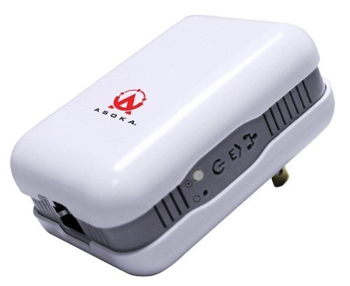 Asoka PL9671-A2 PlugLink ETH-500 Powerline HomePlug 500Mbps Wired Ethernet Adapter (Renewed)