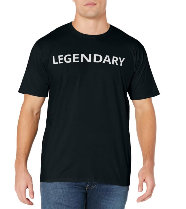 Legendary Tshirt | T shirt Tee / Plain White Text