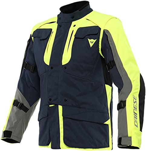 Dainese Aligator Mens Textile Motorcycle Jacket Black/Yellow 54 EUR